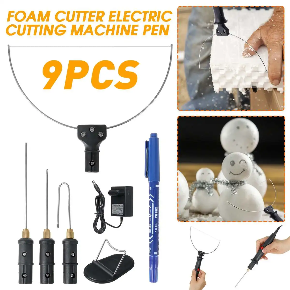 18W 110V-240V Electric Foam Cutter Kit Foam Polystyrene Cutting Pen Hot Wire Cutter Styrofoam Cutter DIY Cutting Tool Engraver