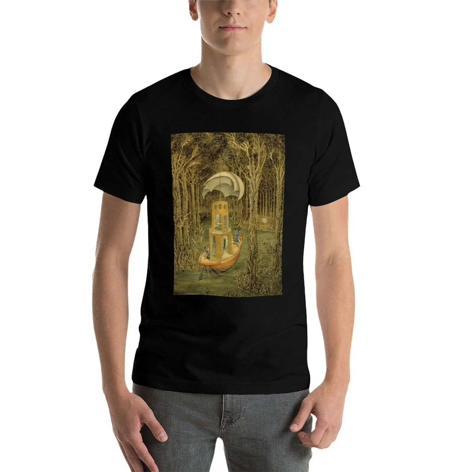 Camiseta Remedios Varo, ropa de calle de peso pesado personalizado, camisetas gráficas de algodón, camisetas blancas para hombre