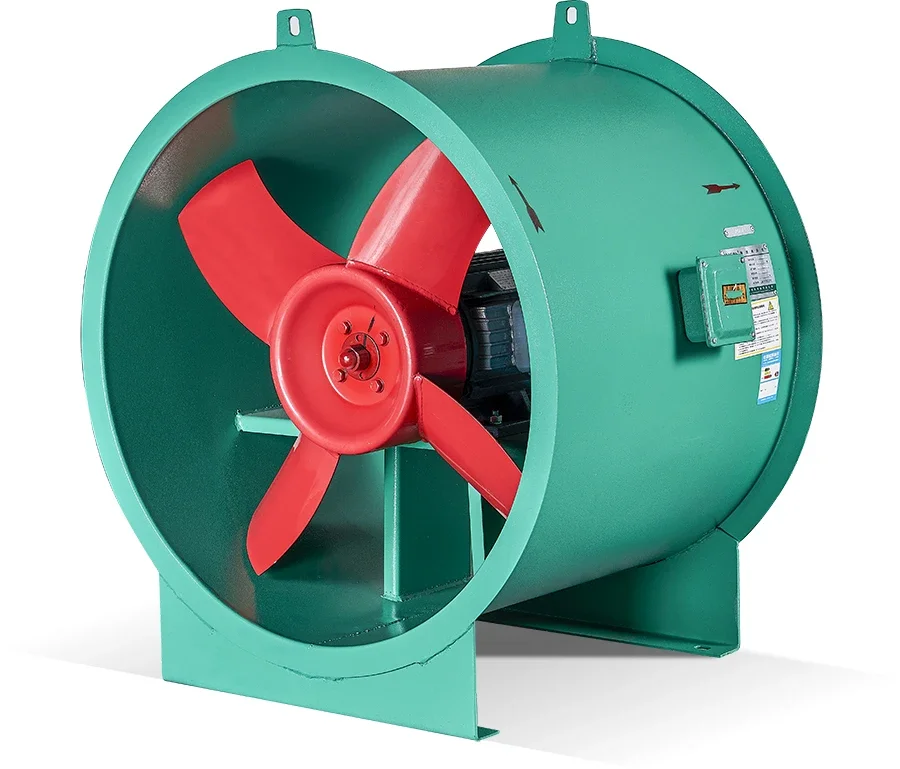 Low Noise T35-II series Shaft Axial Flow Fan Type With hot pressed steel plate Blade Material Extractor Exhaust Fan