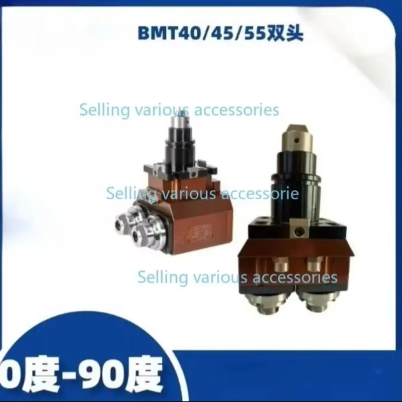 Double Head Driven Live Tool Holder BMT40 BMT45 BMT55 BMT65 0 & 90 Degree CNC Lathe Turret Power Head
