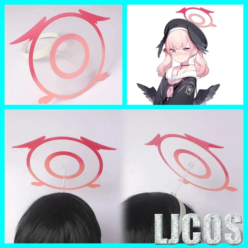 ABC123Blue Archive Shimoe Koharu Cosplay Costume Sailor Uniform Suit With Hat Wing Women Girl Halloween Party Outfit H5,j'8.k/4\ view 6