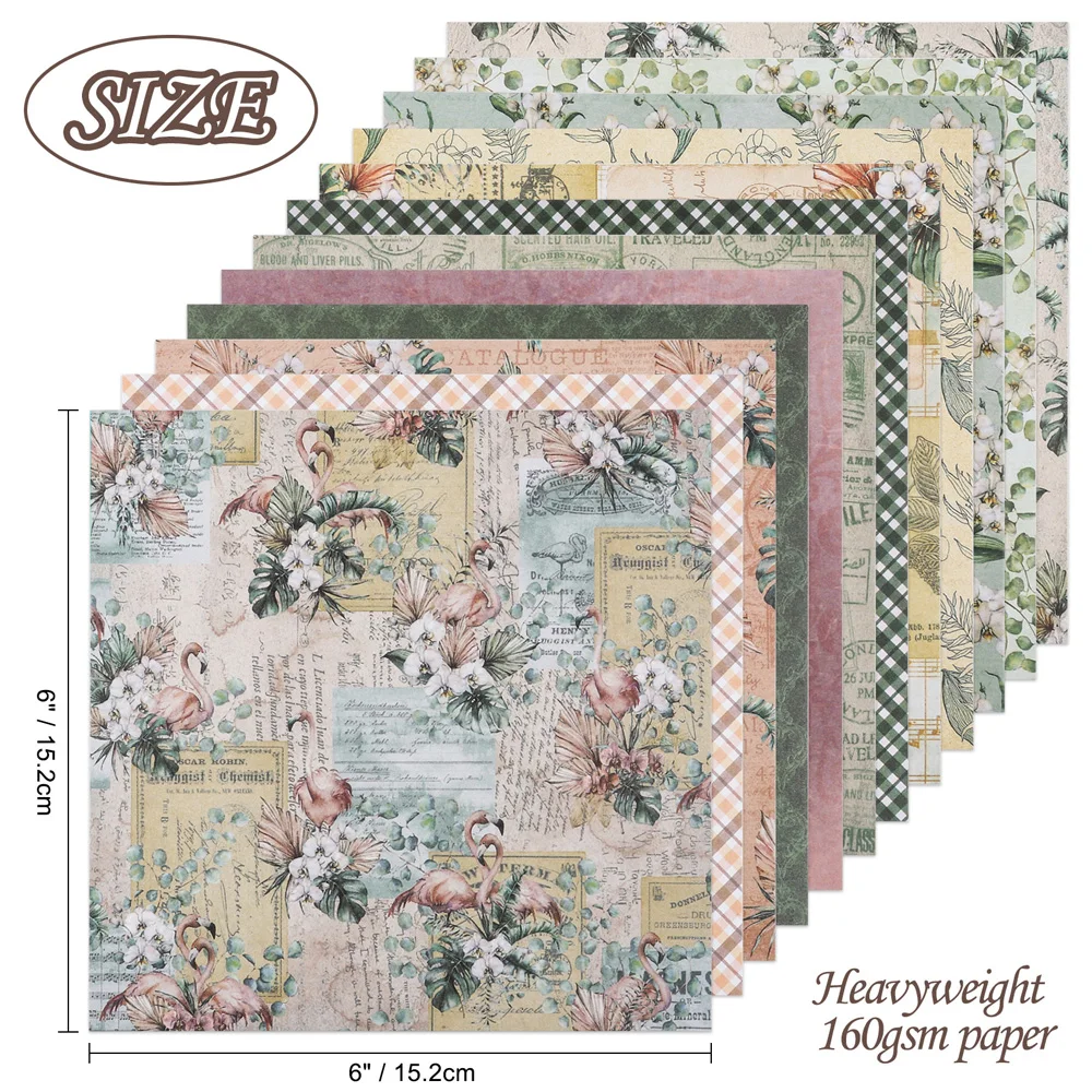 12 Sheets/pack Paper Pad 6*6