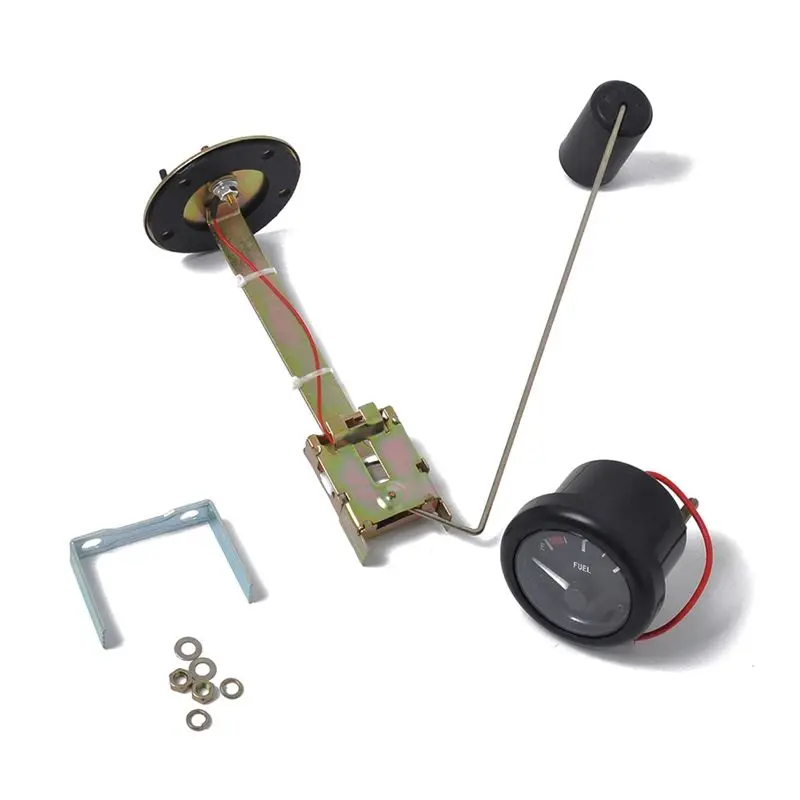 Durable-52Mm Universal Oil Pressure Gauge With Indicator Light&Oil Level Sensor For Car Boat Marine Yacht Fuel Level Gauge Meter