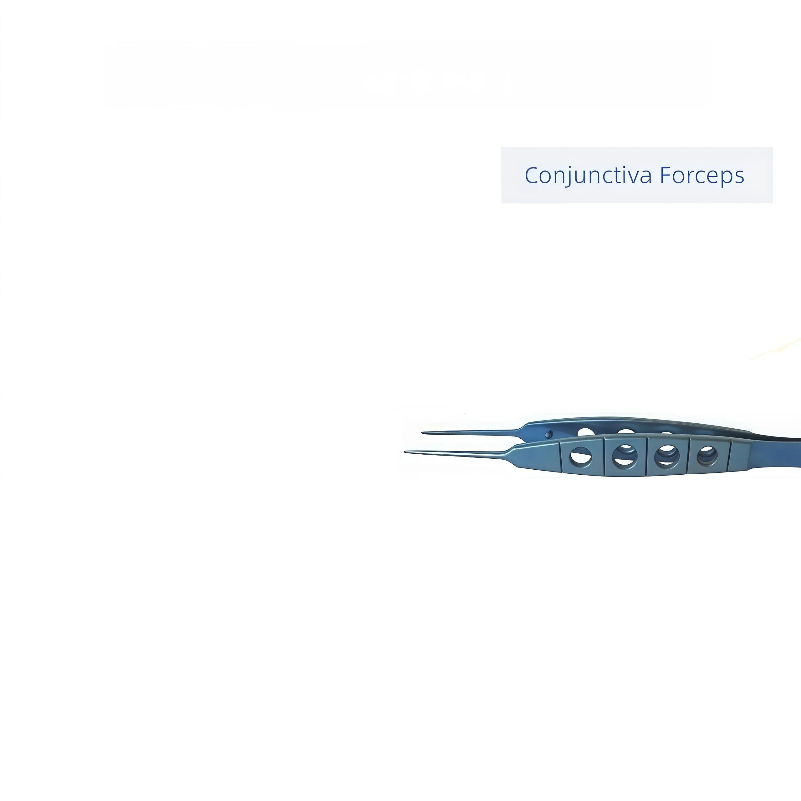 Conjunctiva Forceps  Ophthalmic surgical instrument multifunctional tweezers, reusable  overall length 106mm