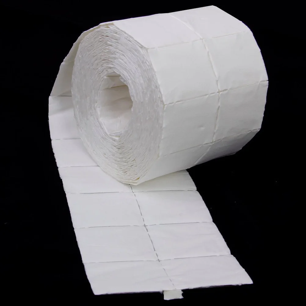 500 pezzi 4X5 cm cuscinetti in fibra di cotone bianco per salviette per rimuovere lo smalto strumenti per manicure per la preparazione di nail art morbido tessuto non tessuto