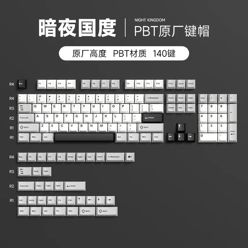 Huaxiang Rong theme PBT two-color injection molding high value original highly customized DIY mechanical keyboard keycaps