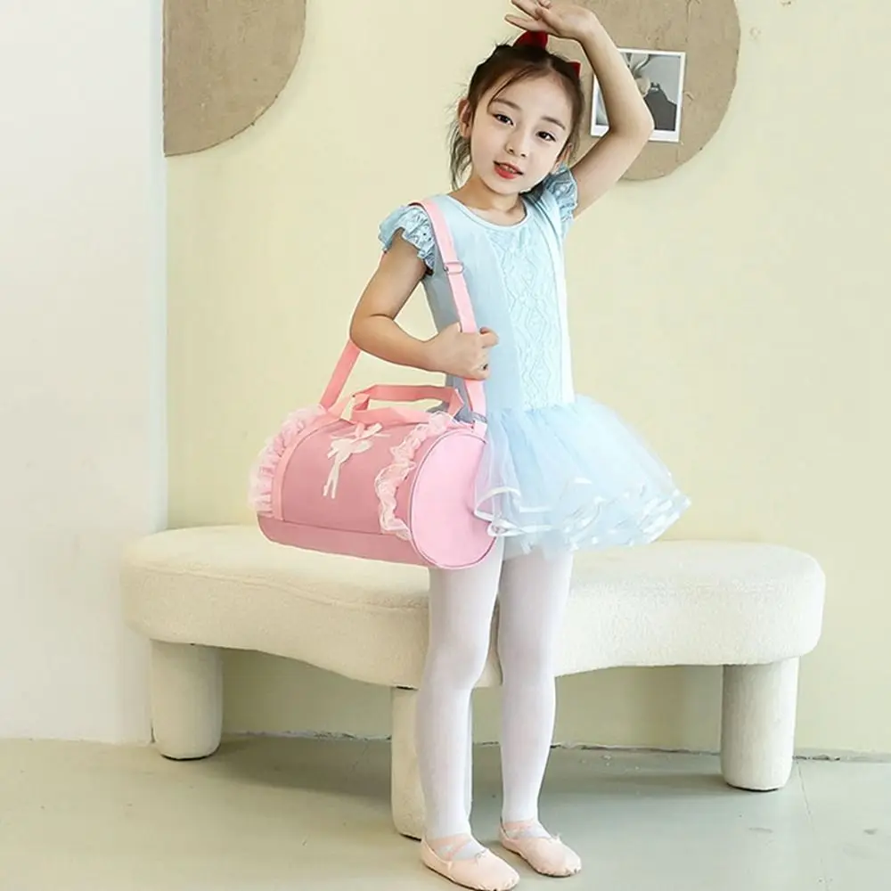 Ballet Dance Bags Handbag Pink Girls Lovely Backpack Baby Package Ballet Bag Handbag One Shoulder Bag Waterproof Princess Bag