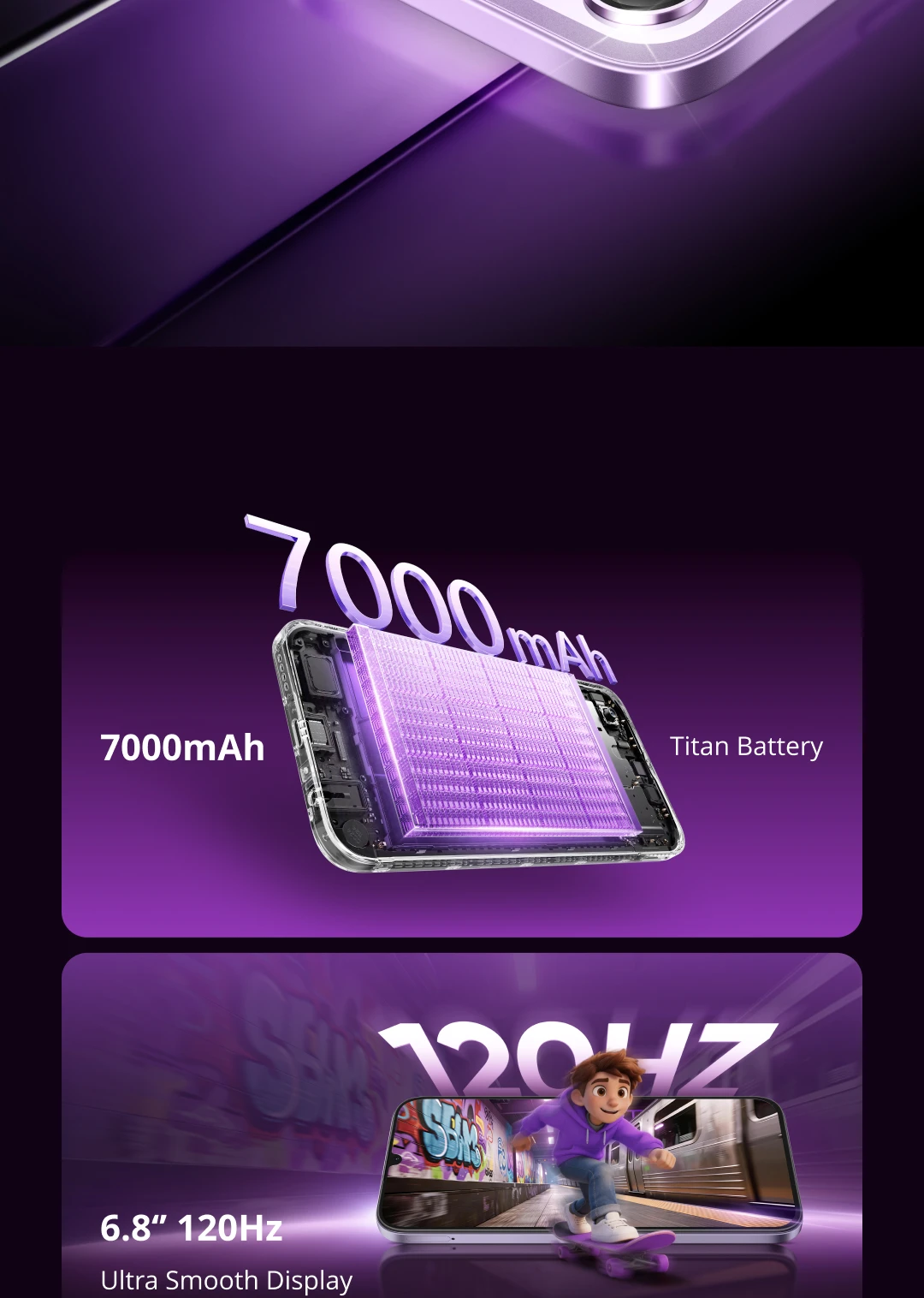 realme P4 Lite Smartphone NFC 7000mAh Battery 15W Charge 6.8" 120Hz LCD Display IP64 8MP Camera 4GB+64GB 4+128GB