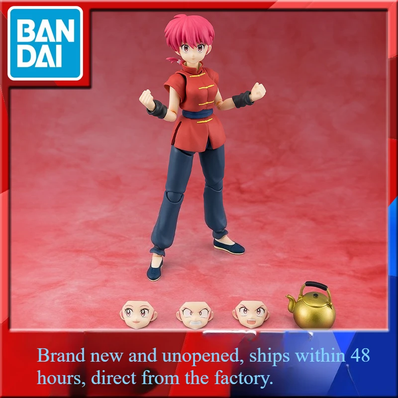 

In Stock Bandai SHF Ranma 1/2 Saotome Ranma Female Posable Figure Model Collectible Gift