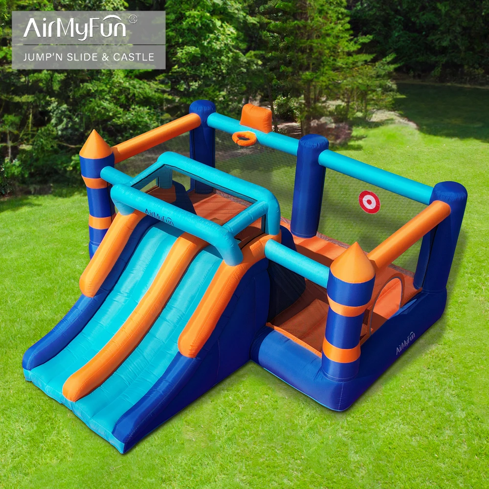 In Stock Factory Price Customi - Kids Outdoor House With Slide 评论和价格
