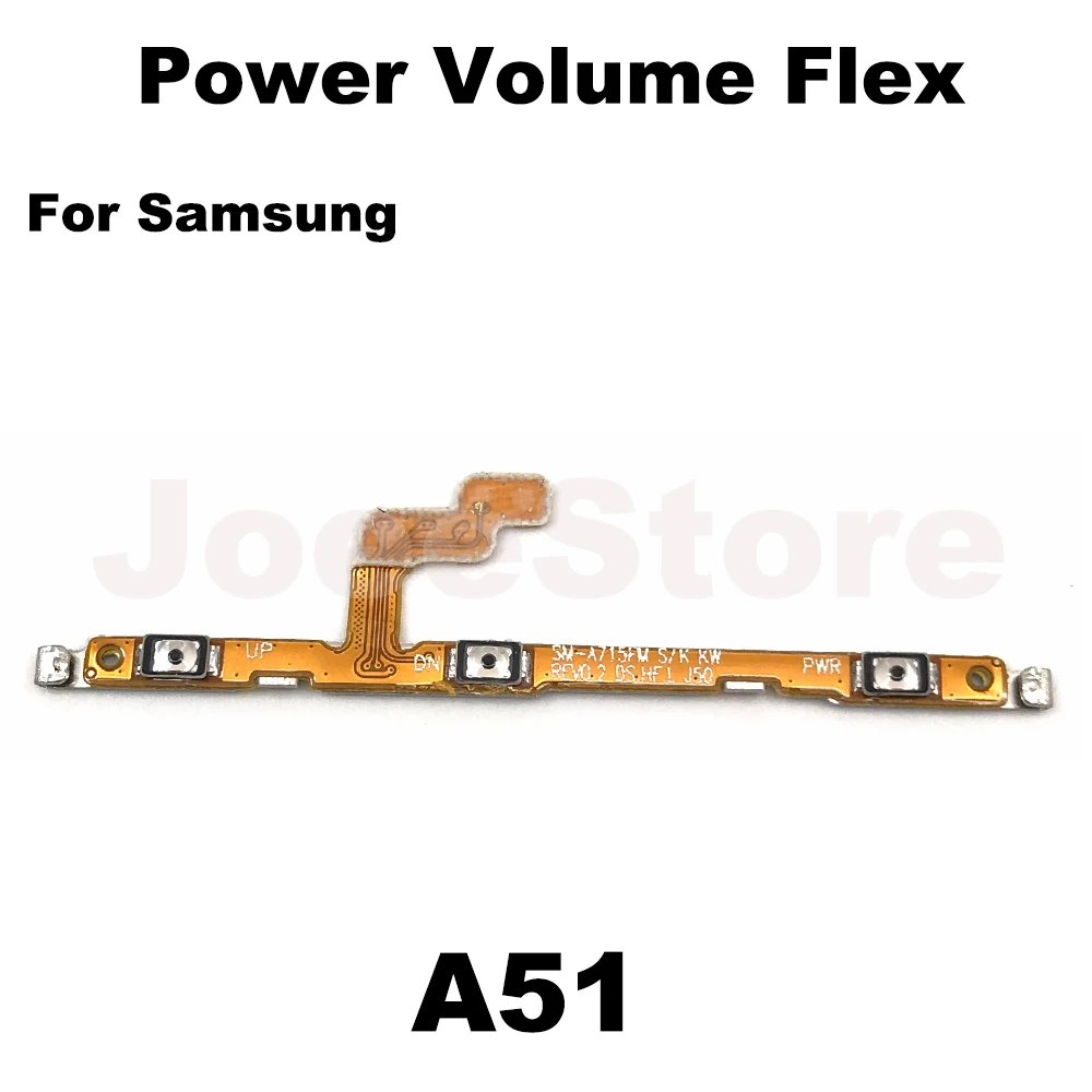 5pcs Power Volume Key Button Flex For Samsung A01 A11 A10S A30S A51 A10 A20 A30 A40 A50 A60 A70 Power On/Off Switch Button Cable