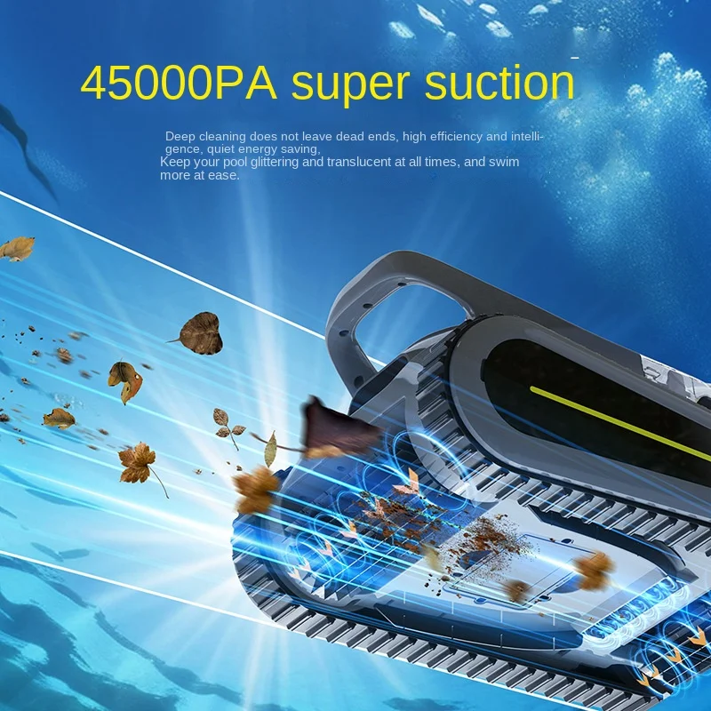 Hot Sale Commercial Metal Underwater Fish Pool Cleaner Robot Automatic Suction Sewage Machine Filter Cleaner