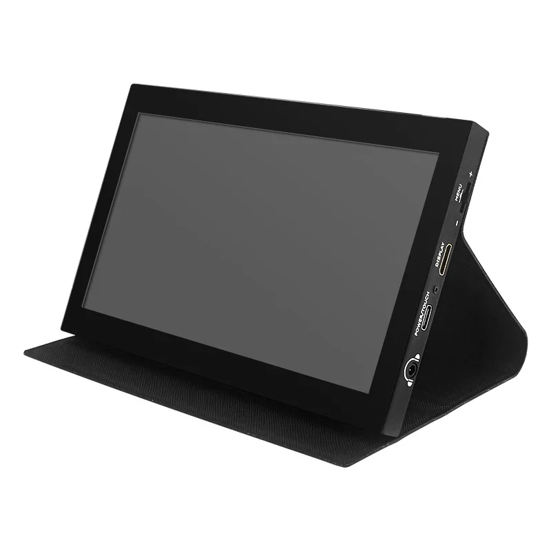 7 Inch IPS Display Screen with Cortical Shell Holder HD 1024x600 Touch Display Capacitive Touch Monitor for Raspberry Pi Windows