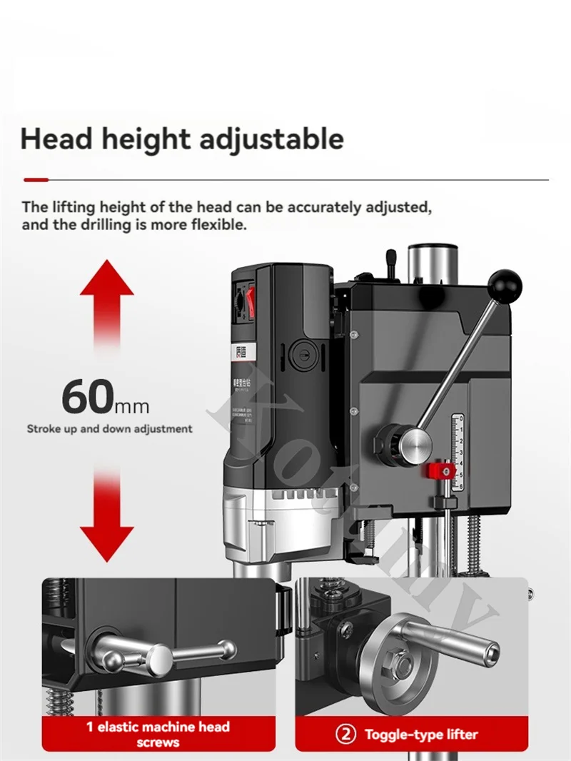 1050W Multifunctional Bench Drill High Precision Drilling Machine Portable Benchtop Driller Metal Wooden Jade DIY Crafts Tool