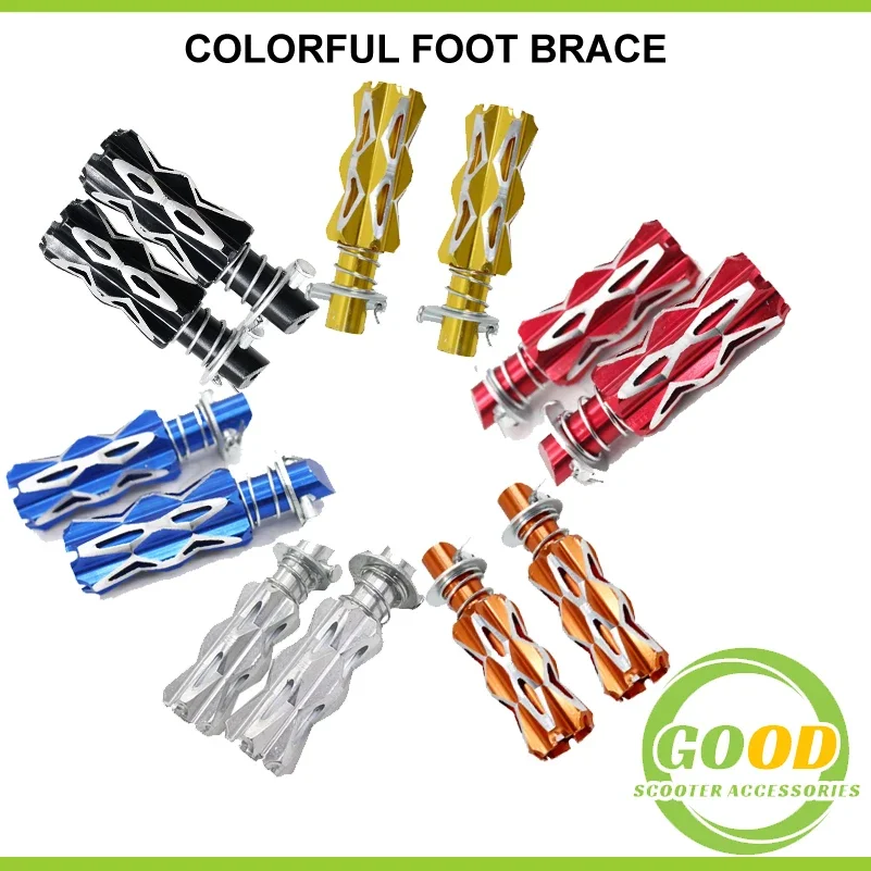 

Citycoco Pedal Rear Foot Rest Coloured Aluminium Alloy Chinese Halei Electric Scooter Pedal Foot Rest For Citycoco Spare Parts