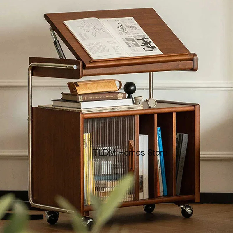 

Европейская мебель для гостиной, угловой столик, тележка для хранения в спальне, прикроватная тумбочка, журнальные столики из скандинавского дерева с приставным столиком на колесах