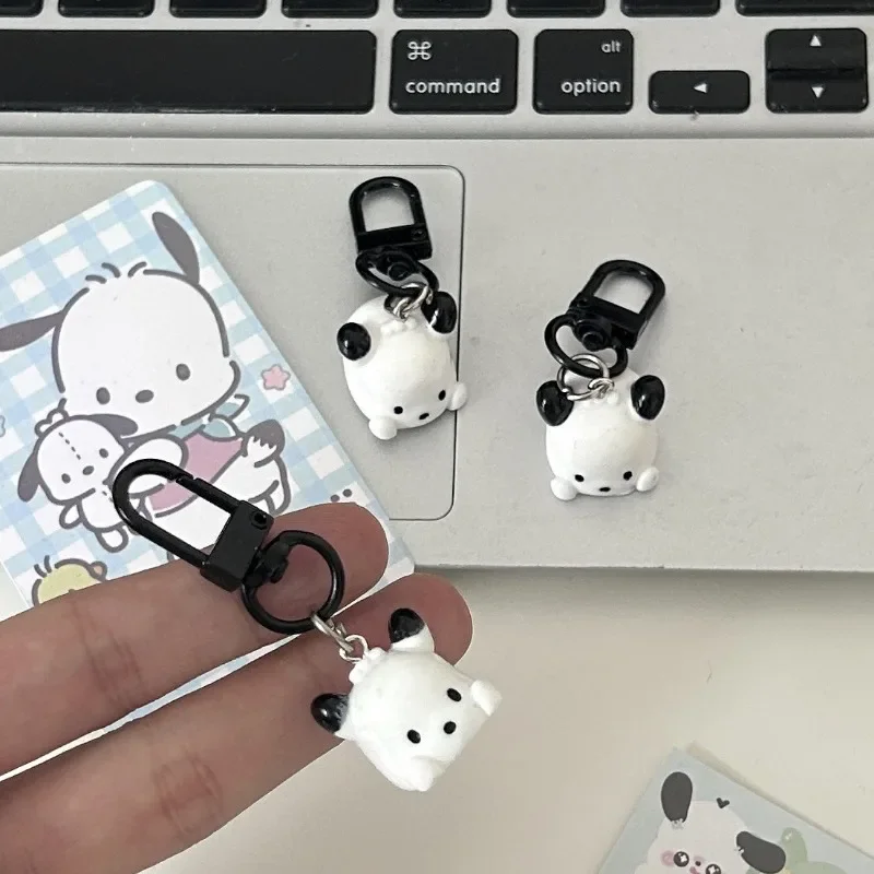 Sanrio-llavero de Pochacco Kawaii y divertido, bonito y suave, colgante de dibujos animados, regalos pequeños para parejas