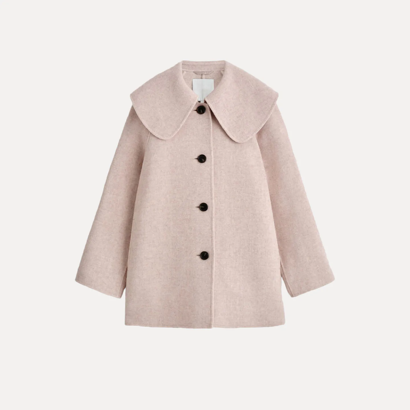 معطف أنيق ذو وجهين بياقة من ماركة Z، ملابس خارجية صوفية للنساء، إصدار جديد لخريف 2025 بتصميم راقٍ