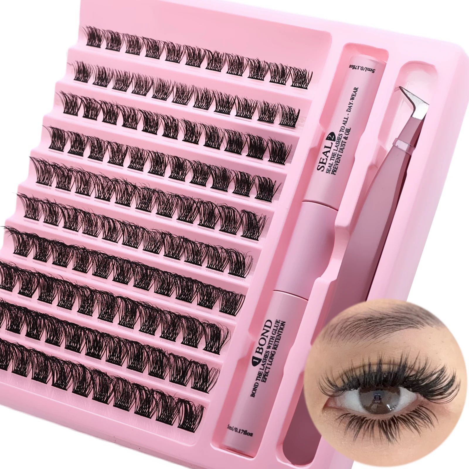Mega Volume Lash - Cluster Lash Extension Kit DIY Individual