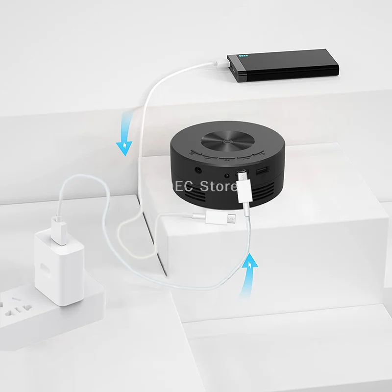 Mini YT200 Projector Home Micro Portable Outdoor Support 1080p Built In Speaker Mobile Phone Same Screen Projector Machine