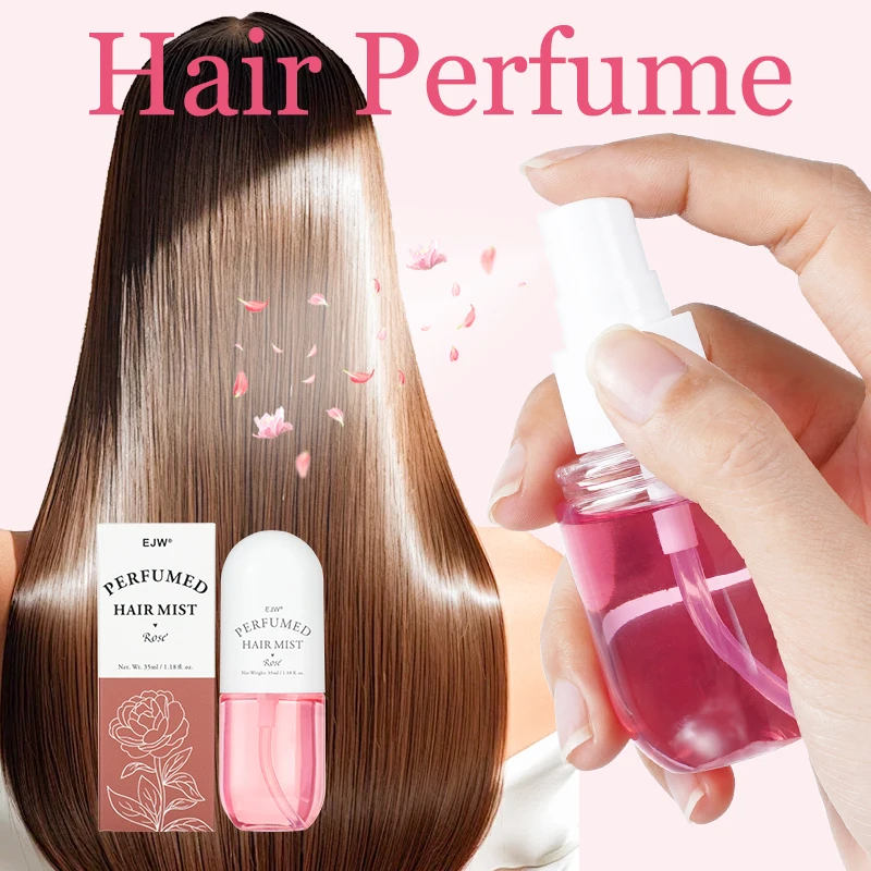 Rose Enchanting Hair Fragrance Mist- Long-Lasting Non-Greasy Moisturizes  Refreshing and Seductive Warm Floral Scent, Hair Spray