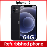 Refurbished phone APPLE iPhone 12 64go unlock smartphone inch screen OLED A14 Bionic chip double 12mp