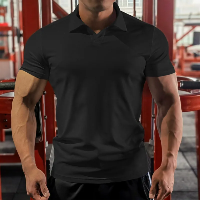 Ropa informal de verano para hombre, camisetas de manga corta para gimnasio, Fitness, correr, deporte, Camisas de compresión, Camisas hawaianas, sudadera