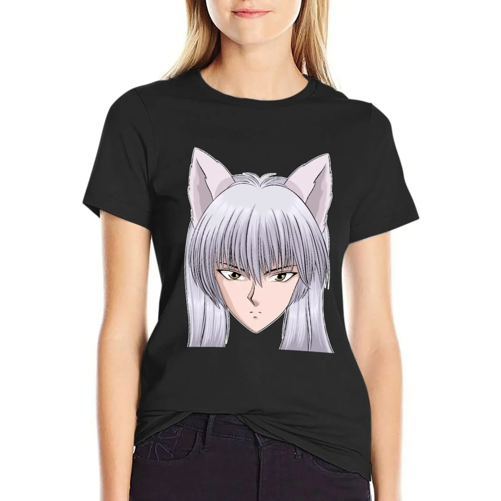 

YOUKO KURAMA T-Shirt anime customs design your own graphics plus size t shirts for Women loose fit