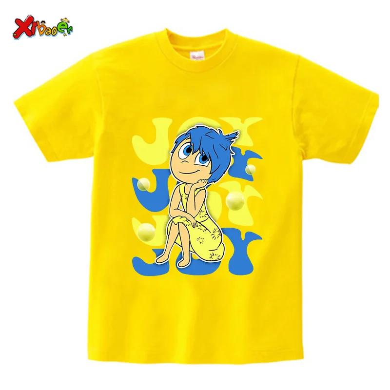 Inside Out 2  Birthday Girl T Shirt Birthday Shirts Party Outfits for Kids Custom Name Shirts Baby Girl Clothing Cute T-shirts