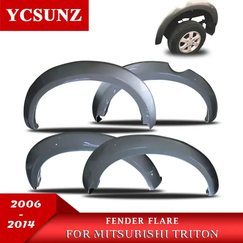 6 inch Fender Flare ABS wheel arches For Mitsubishi L200 Triton 2006 2007 2008 2009 2010 2011 2012 2013 2014 Car Styling