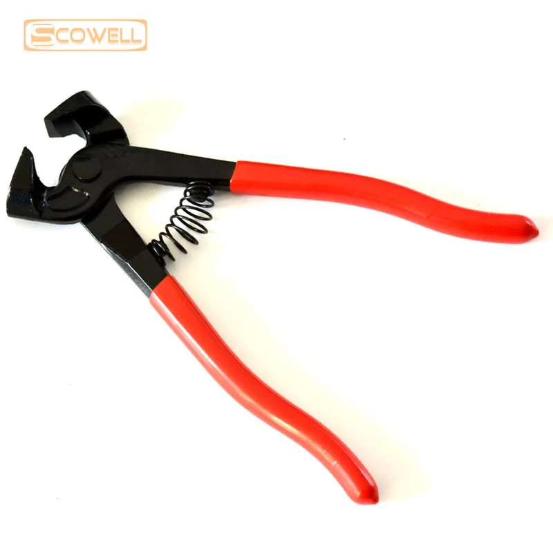 1 Pack 8 Inch Flat End Tile Cutting Pliers YG8 Carbide Edge Tile Nippers DIY Hand Tools Mosaic Glass Break Pincers Tweezer Clamp