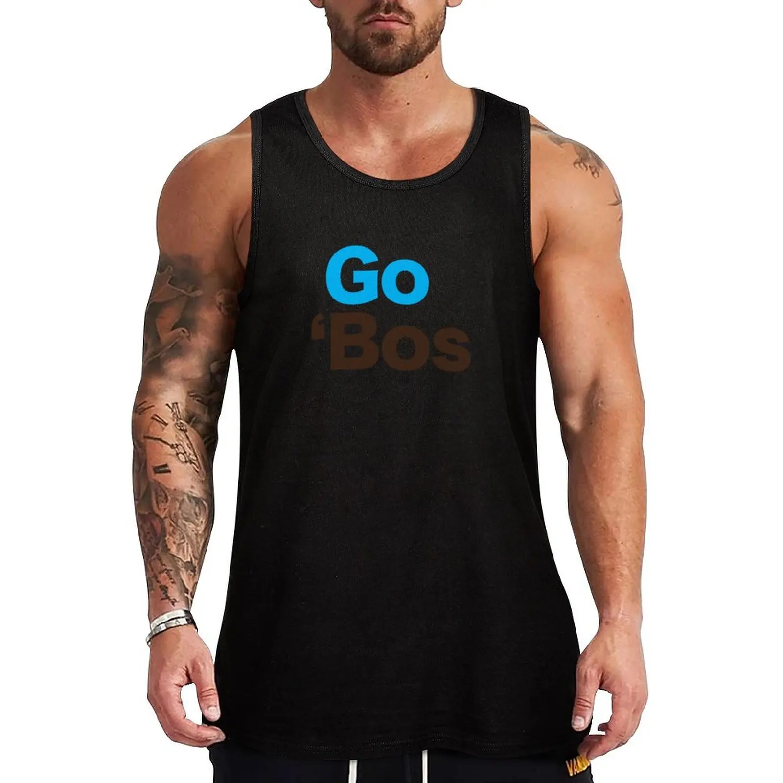 Go 'Bos (Tufts University Jumbos) Tank Top bodybuilding men T-shirts men