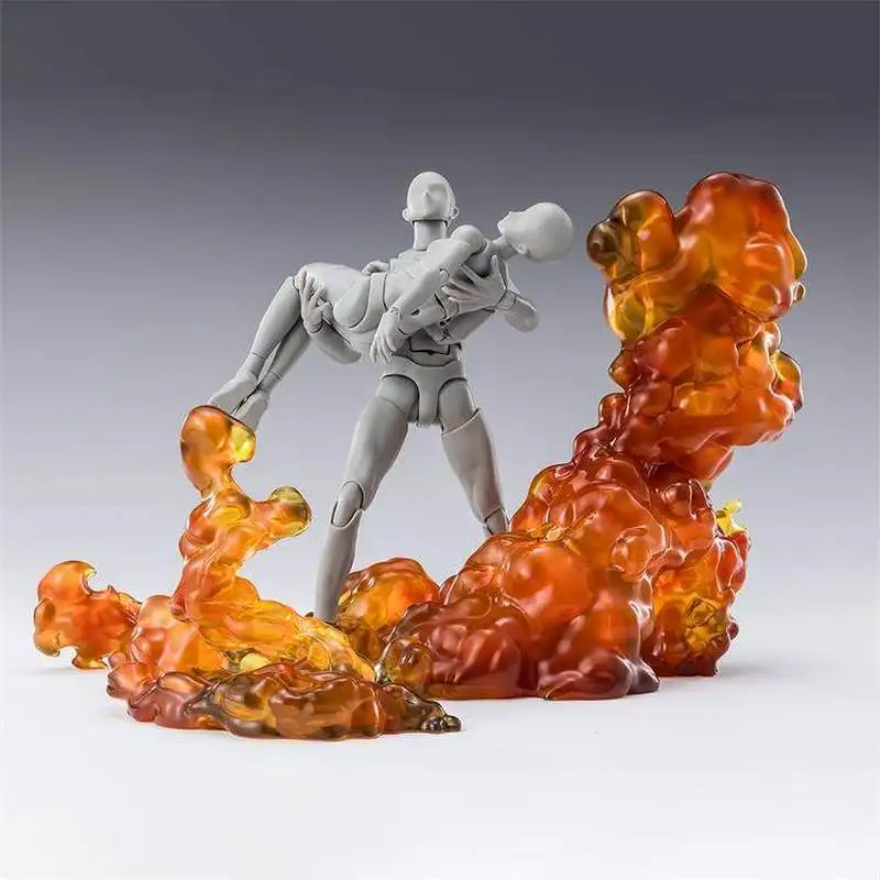 【No incluye figuras】 Tamashii Effect Parts: Set de Réplicas de Fuego y Humo, Accesorios de Efectos Especiales para Figuras SHF