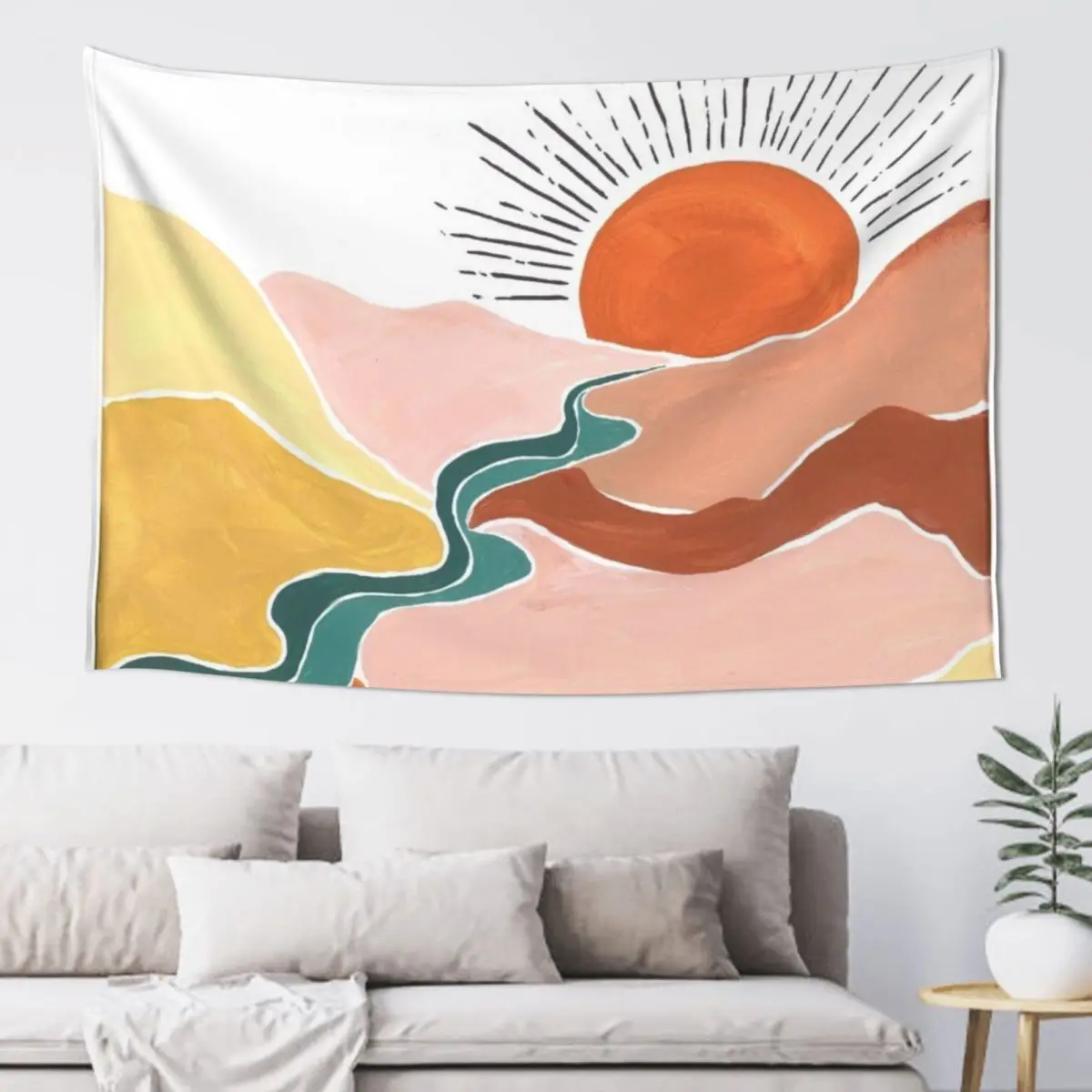 

Sunrise Over Valley Tapestry Bedroom Decorations Home And Comfort Decor Wall Deco Tapestry