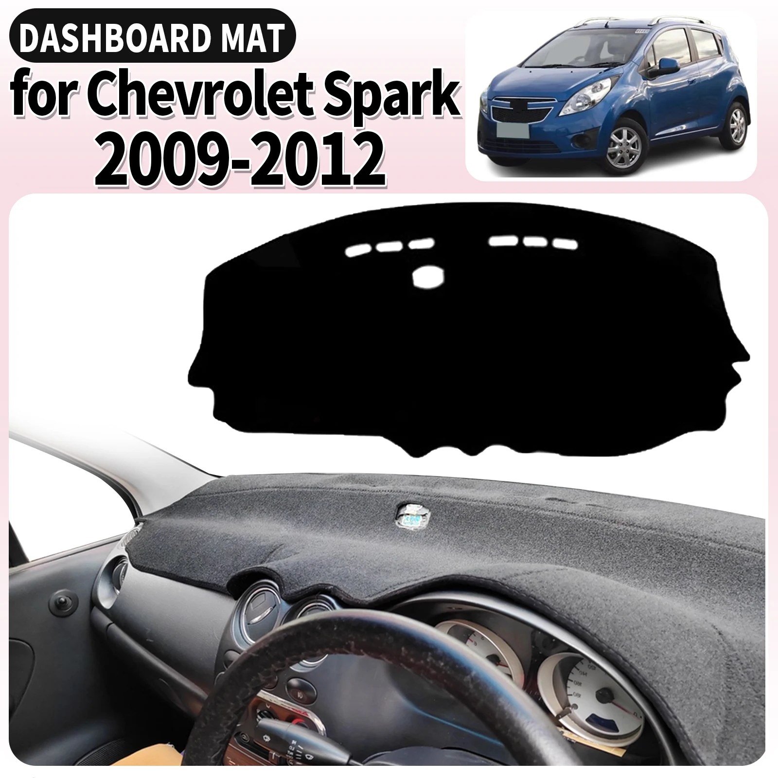 

for Chevrolet Spark 2009-2012 Sonic GT Dashmat Dashboard Cover Pad DashMat Sunshade Accessories Protective Carpet Car Leather