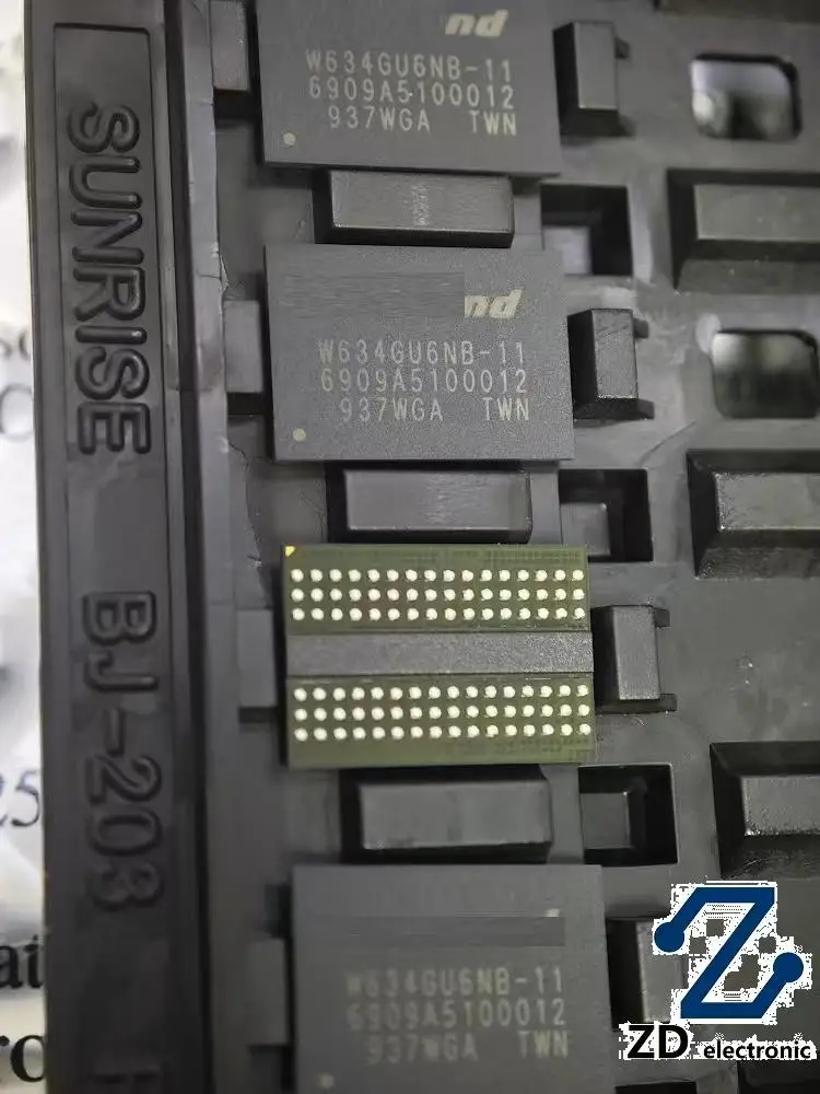 1 قطعة W634GU6NB-11 VFBGA ذاكرة عشوائية ديناميكية أصلية جديدة (DRAM)