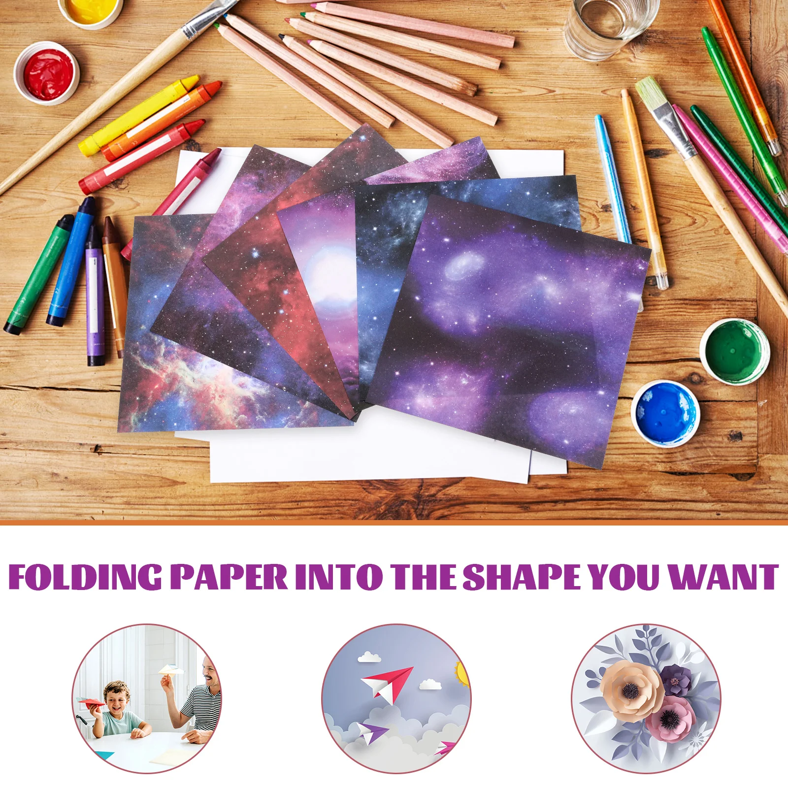 

200 Sheets Double Sided Origami Paper Kids Fruit Colors Diy Folding Exquisite Handmade Child Craft Decor Square