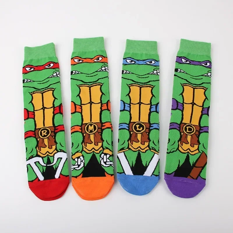 Teenage Mutant Ninja Turtles Adult Socks Stocking Cotton Warm Socks Cartoon Anime Kids Ventilate Sweat Absorption Odor-resistant view 2