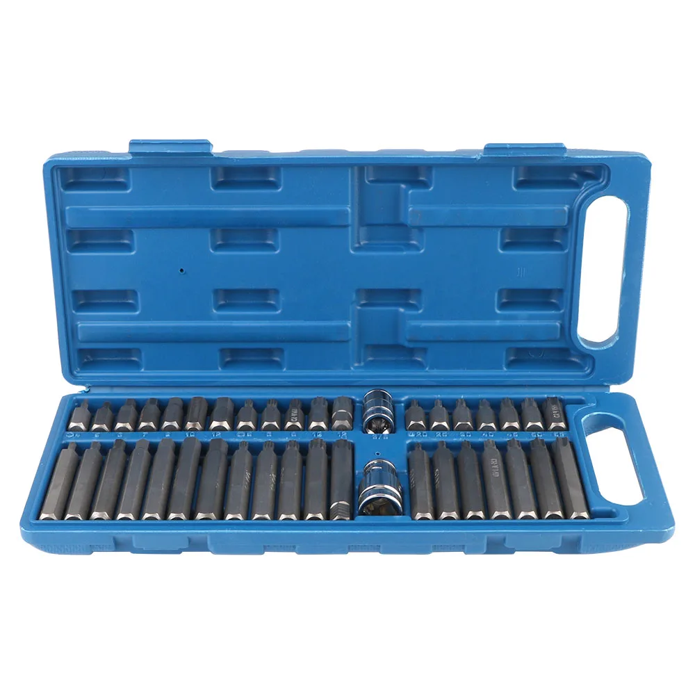 Car Repair Tools Hand Tool Kits Machine Repair Pressure Batch Sleeve Set 40Pcs/Set Star Socket Hexagon Wrench Set