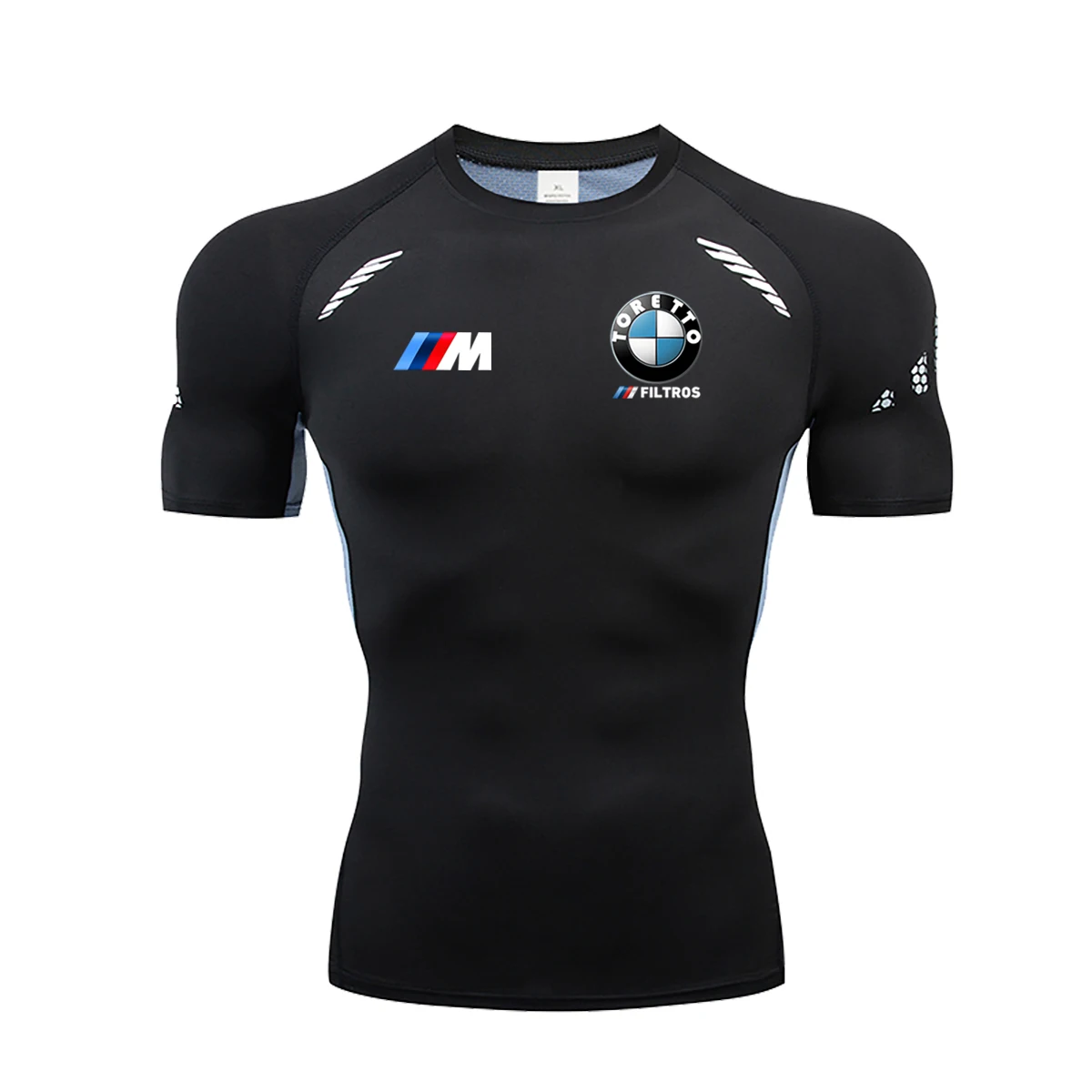 New BMW logo Men's Fitness Compression Y2KT T-shirt Gym Comfortable Breathable Fast Drying Sports Wear Outdoor Running