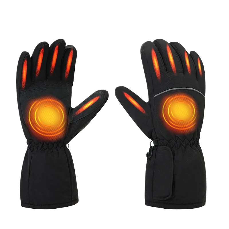 

Winter rechargeable battery heating gloves waterproof windproof skiing hiking hunting electric gloves