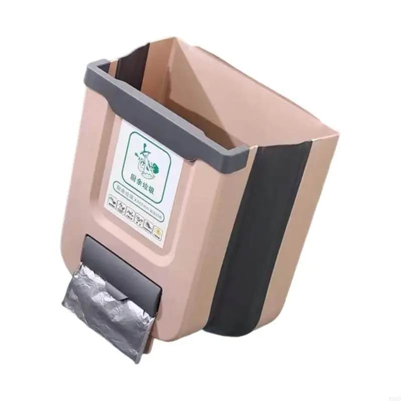

Collapsible Trash Can for Kitchen Space Saver Campers Trailer Hanging Waste Bin