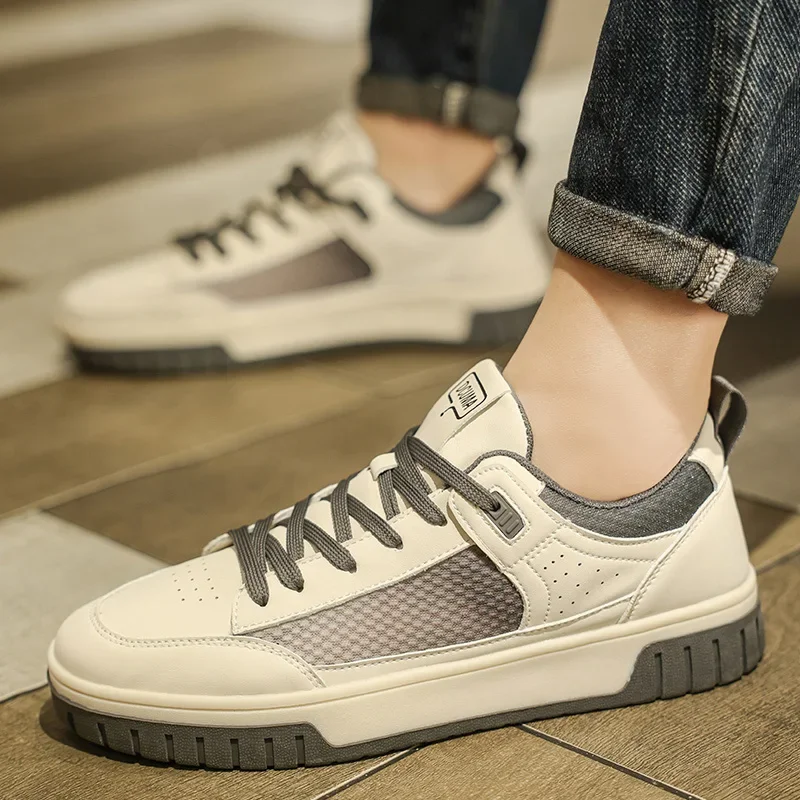 

2025 Chunky Sneakers Autumn Fashion Low Top Lace Up Running Shoes Comfortable Flat Casual Walking Shoes Tenis Masculino