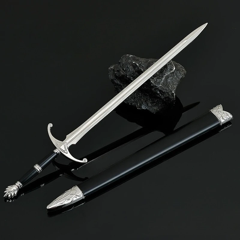 22cm nuevo loto Caballero espada figura de juego periférico artesanía de Metal modelo escena accesorios adornos de escritorio regalos de cumpleaños Juguetes