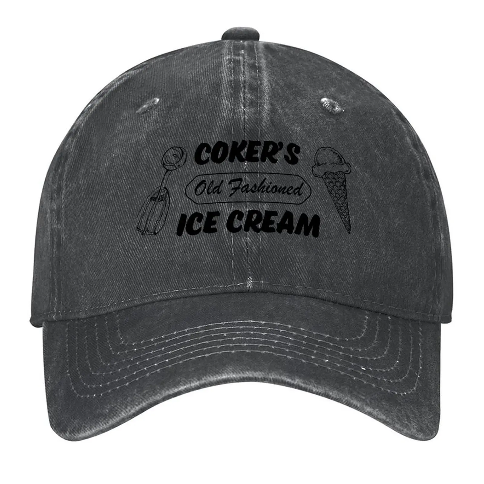 

Coker's Old Fashioned Ice Cream Baseball Cap Sports Cap tea Hat Designer Hat men's big size hat Mens Tennis Women's