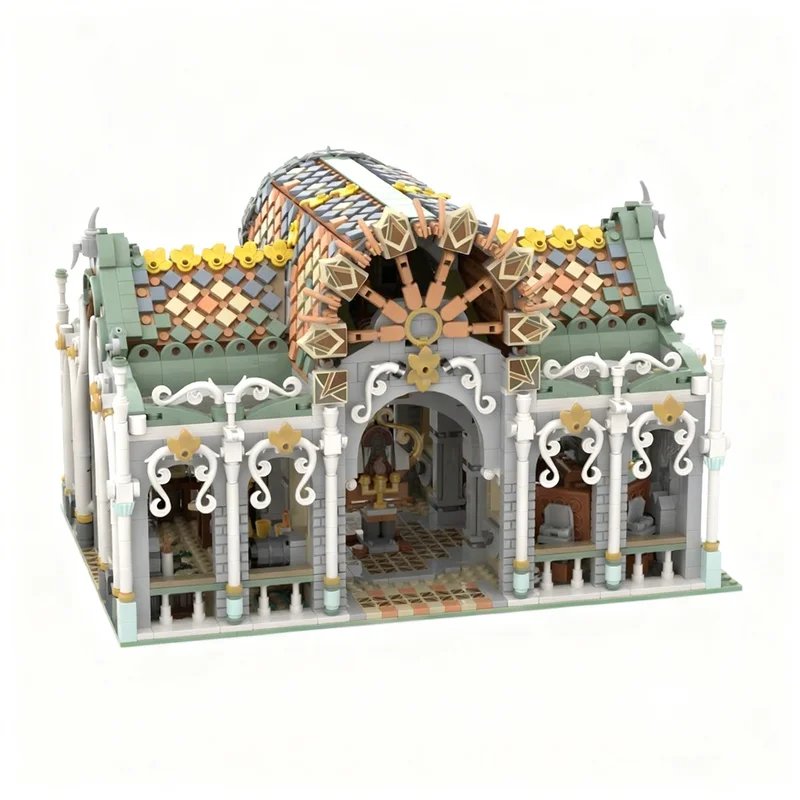 4425pcs MOC Elven Market Hall Rivendell Modular Streetscape Model Building Blocks Construction Toys Christmas Gifts Brick Kids