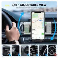 Support de téléphone portable pour sortie d'air de voiture, bras d'extension, crochet rotatif, support de téléphone de voiture avec sortie d'air générale pour voiture, support pour téléphone portable 5