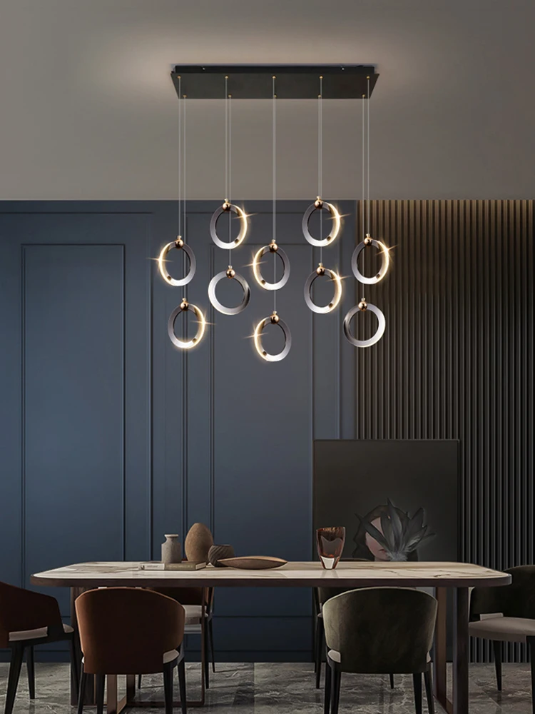 Modern LED Restaurant Chandelier Home Decoration Villa Bedroom Kitchen Lamp Bar Counter Decoration Pendent Lamp Indoor lighting