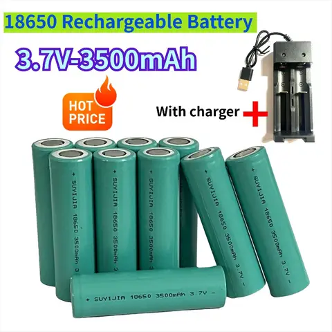 18650 rechargeable battery 3500mAh 3.7V actual capacity lithium-ion battery suitable for various electronic products