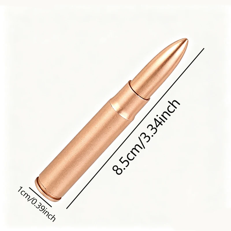 Golden  Ballpoint Pen with Detachable Cap - Lightweight, Medium Point, Blue Ink Tool - Stylish Vintage Design, Creative Gift